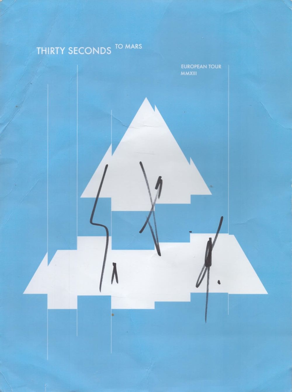 Lot 219: Jared Leto and Shannon Leto signed Thirty Seconds...