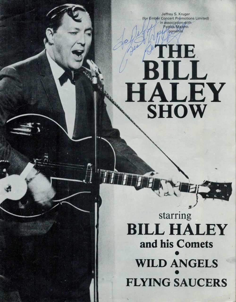 Lot 232: Bill Haley signed souvenir programme dated March 1979....