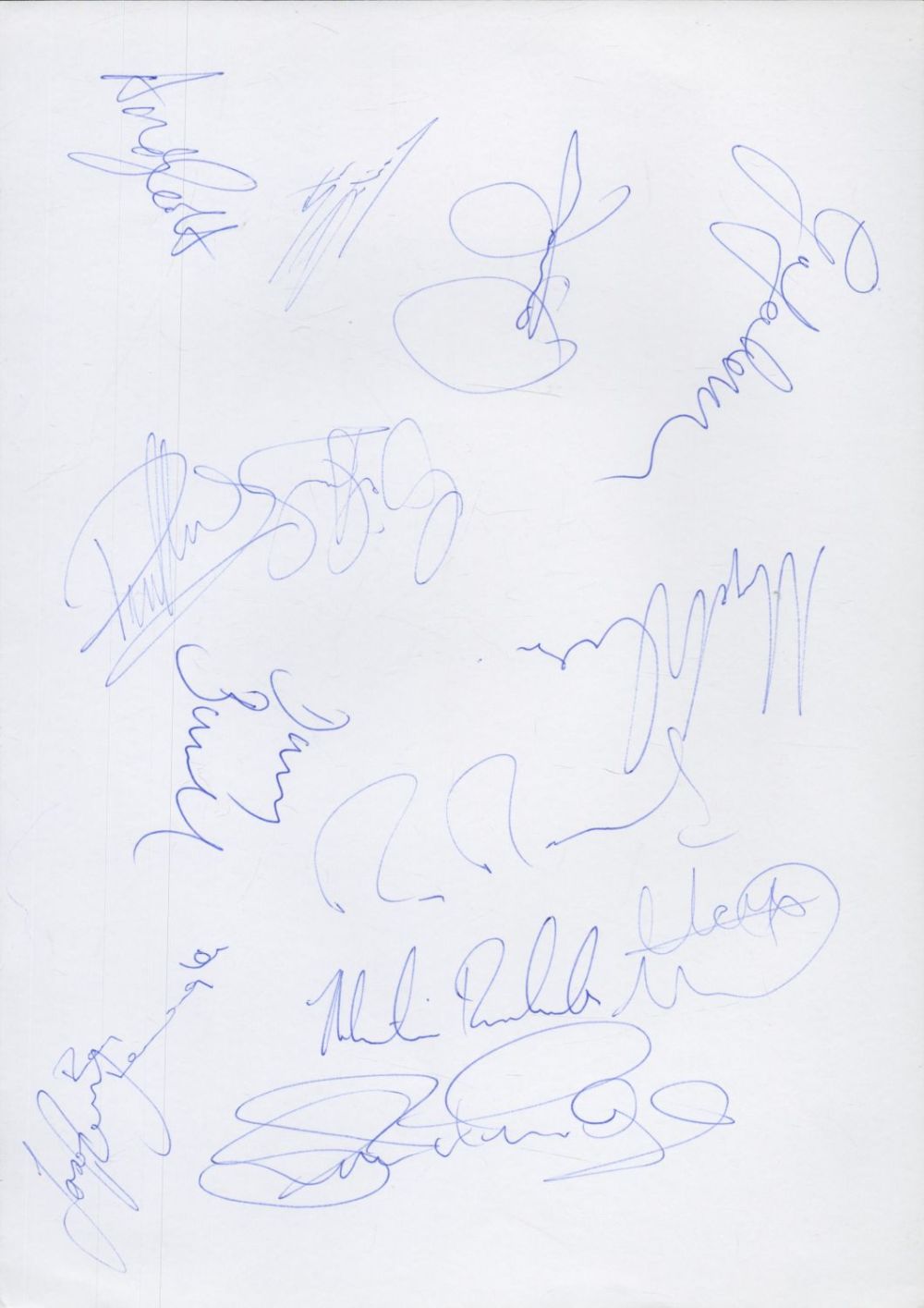 Lot 259: Brentford FC 1998-99 Multi signed A4 Sheet. Signatures...