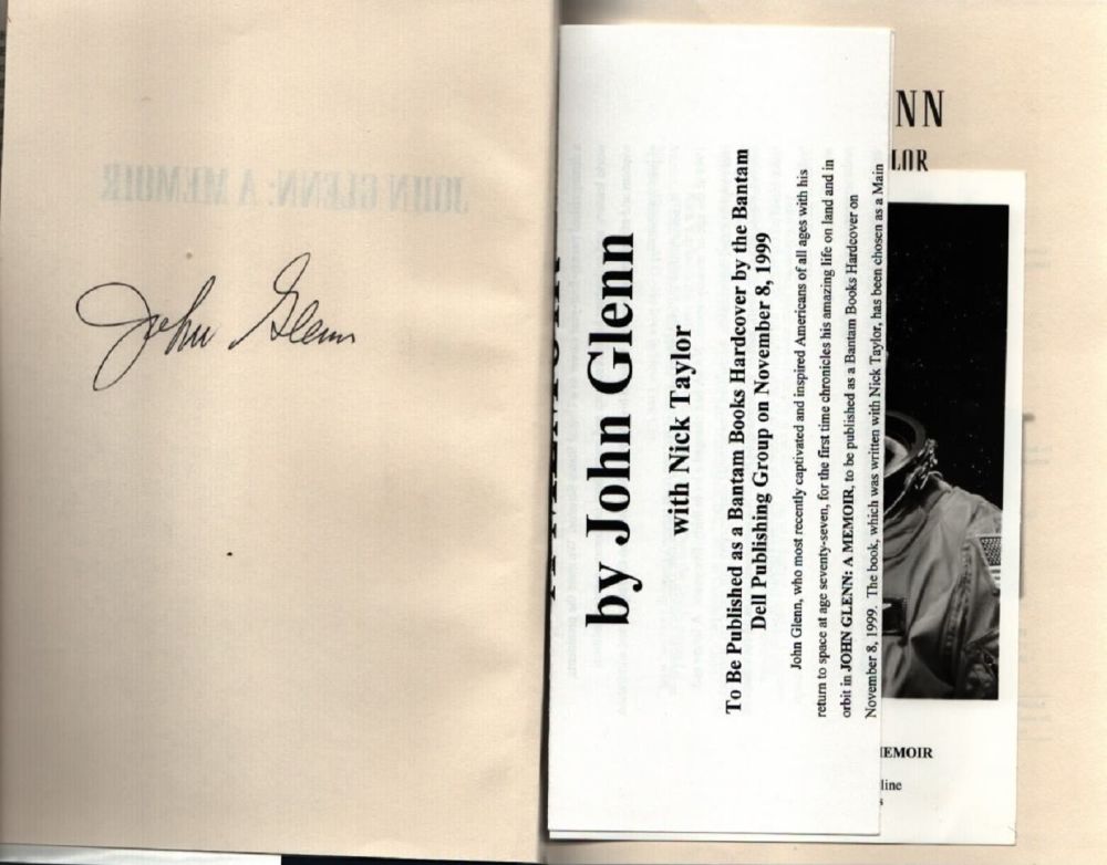 Lot 55: John Glenn - 'A Memoir' (autobiography) US first...