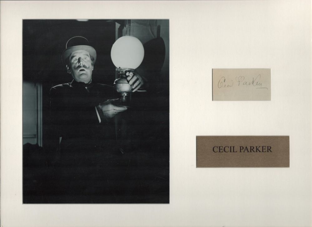 Lot 96: Cecil Parker 16x12 inch mounted signature piece includes...