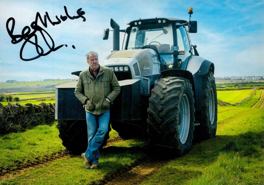 Lot 117: Jeremy Clarkson signed 8x6 inch Diddly Squat Farm...