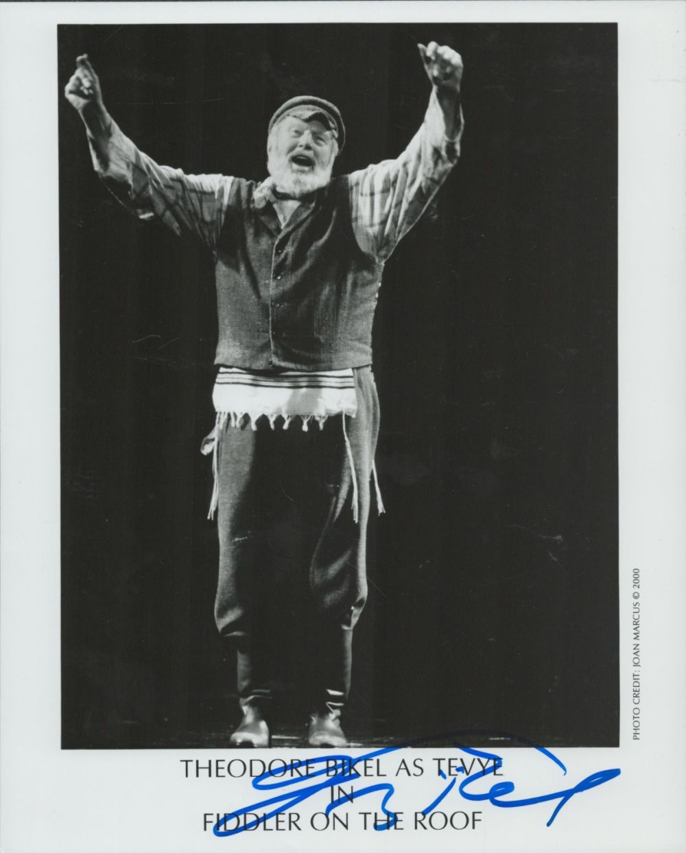 Lot 133: Theodore Bikel signed 10x8 inch Fiddler on the...
