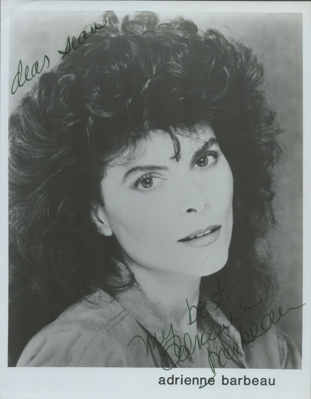 Lot 150: Adrienne Barbeau signed 10x8 inch black and white...