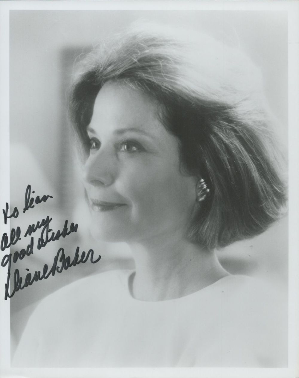 Lot 154: Diane Baker signed 10x8 inch black and white...