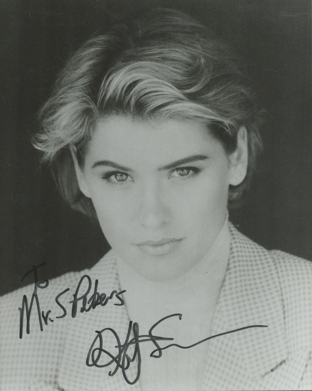 Lot 164: Helen Slater signed 10x8 inch black and white...