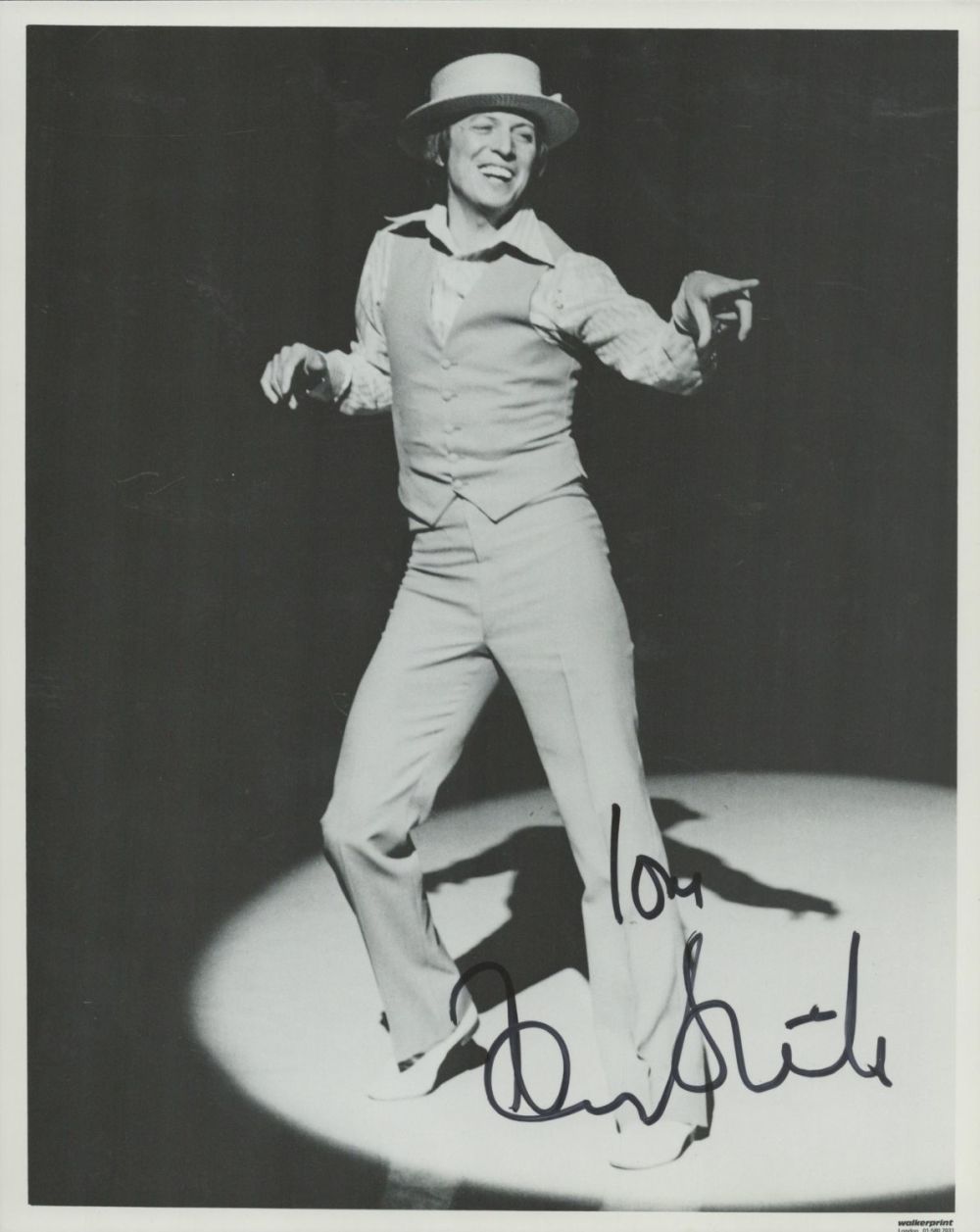 Lot 170: Tommy Steele signed 10x8 inch black and white...