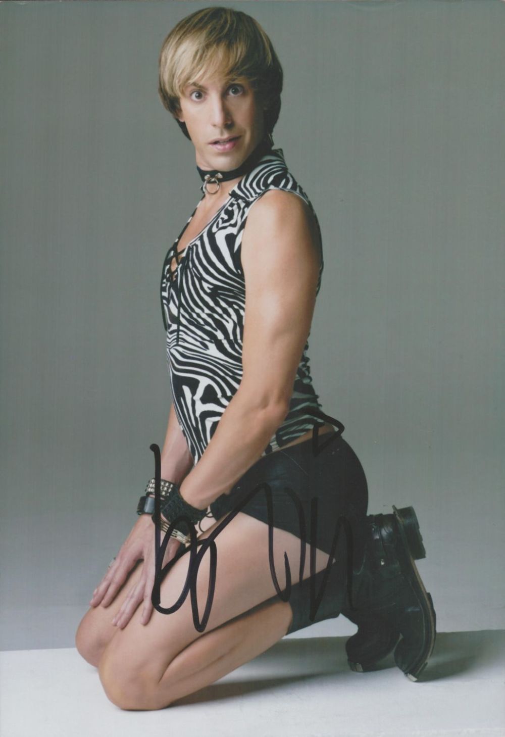 Lot 190: Sacha Baron Cohen signed 10x8 inch Bruno colour...