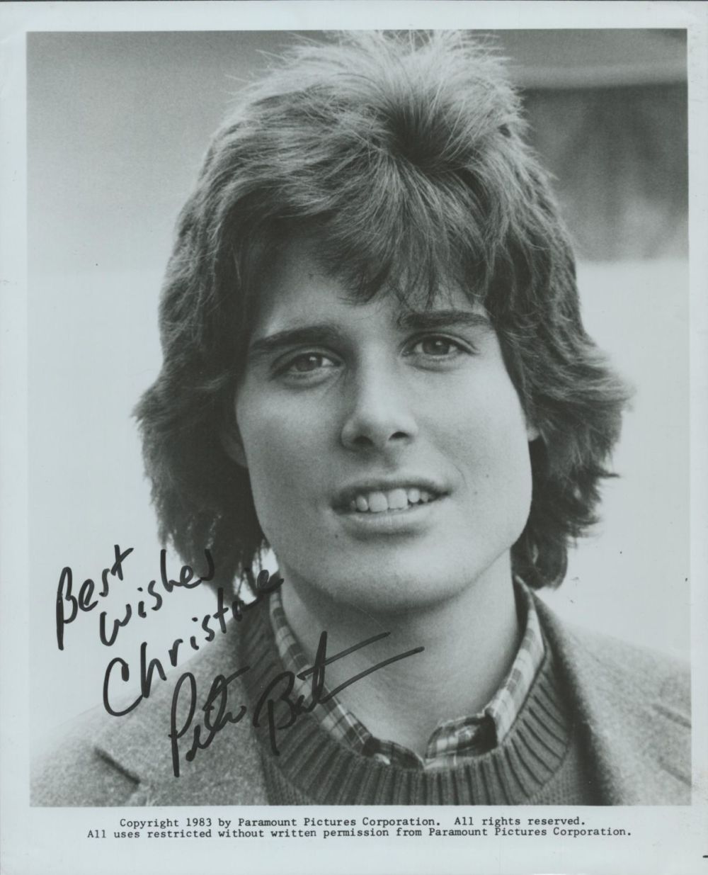 Lot 191: Peter Barton signed 10x8 inch black and white...