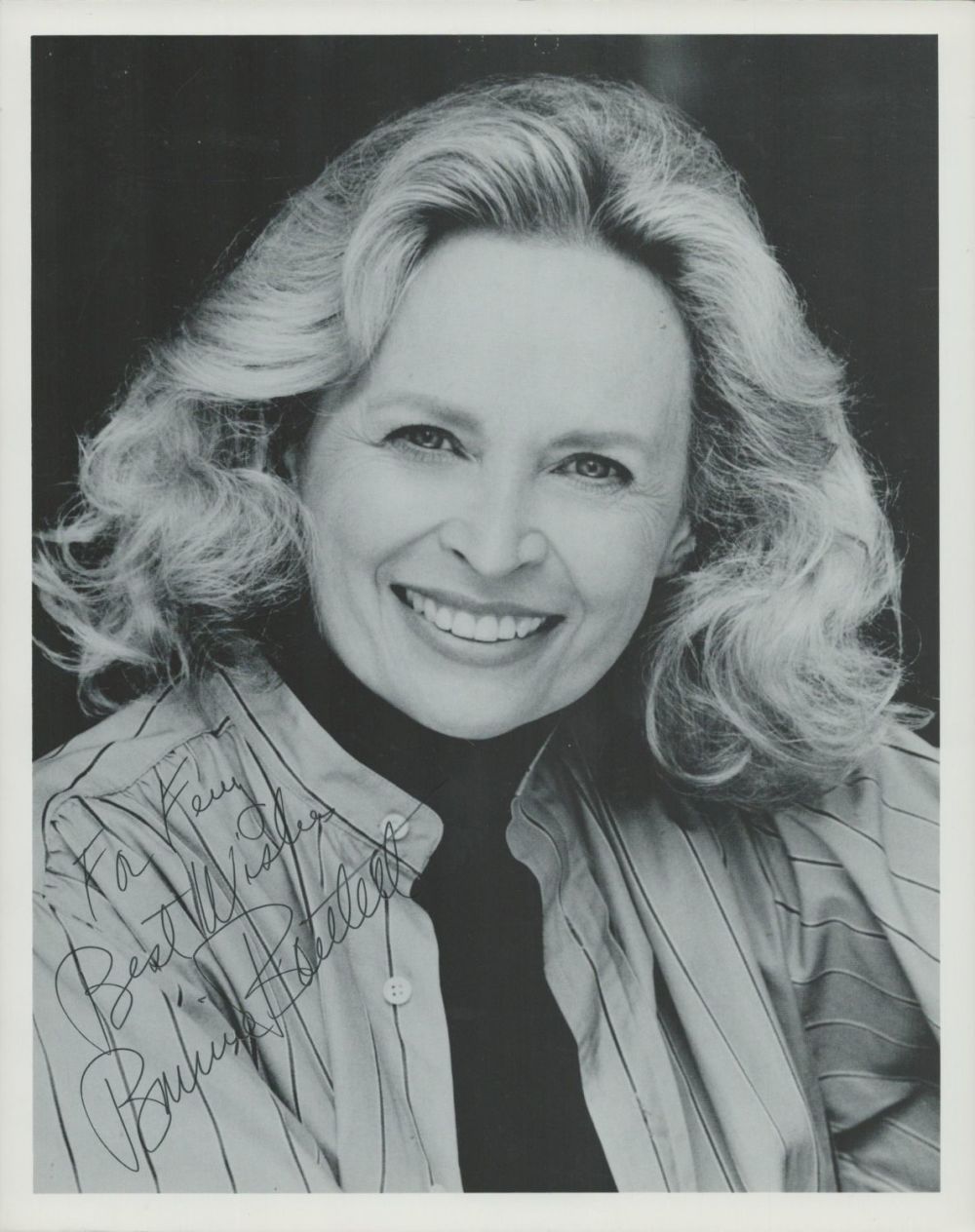 Lot 194: Bonnie Bartlett signed 10x8 inch black and white...