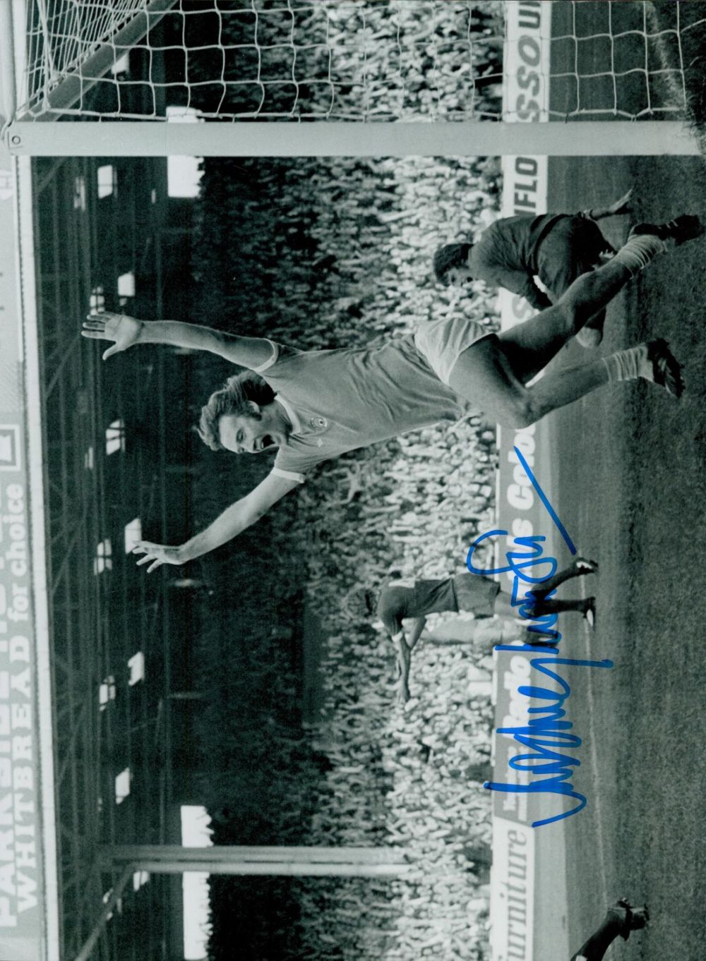 Lot 202: Autographed RODNEY MARSH 16 x 12 Photo :...