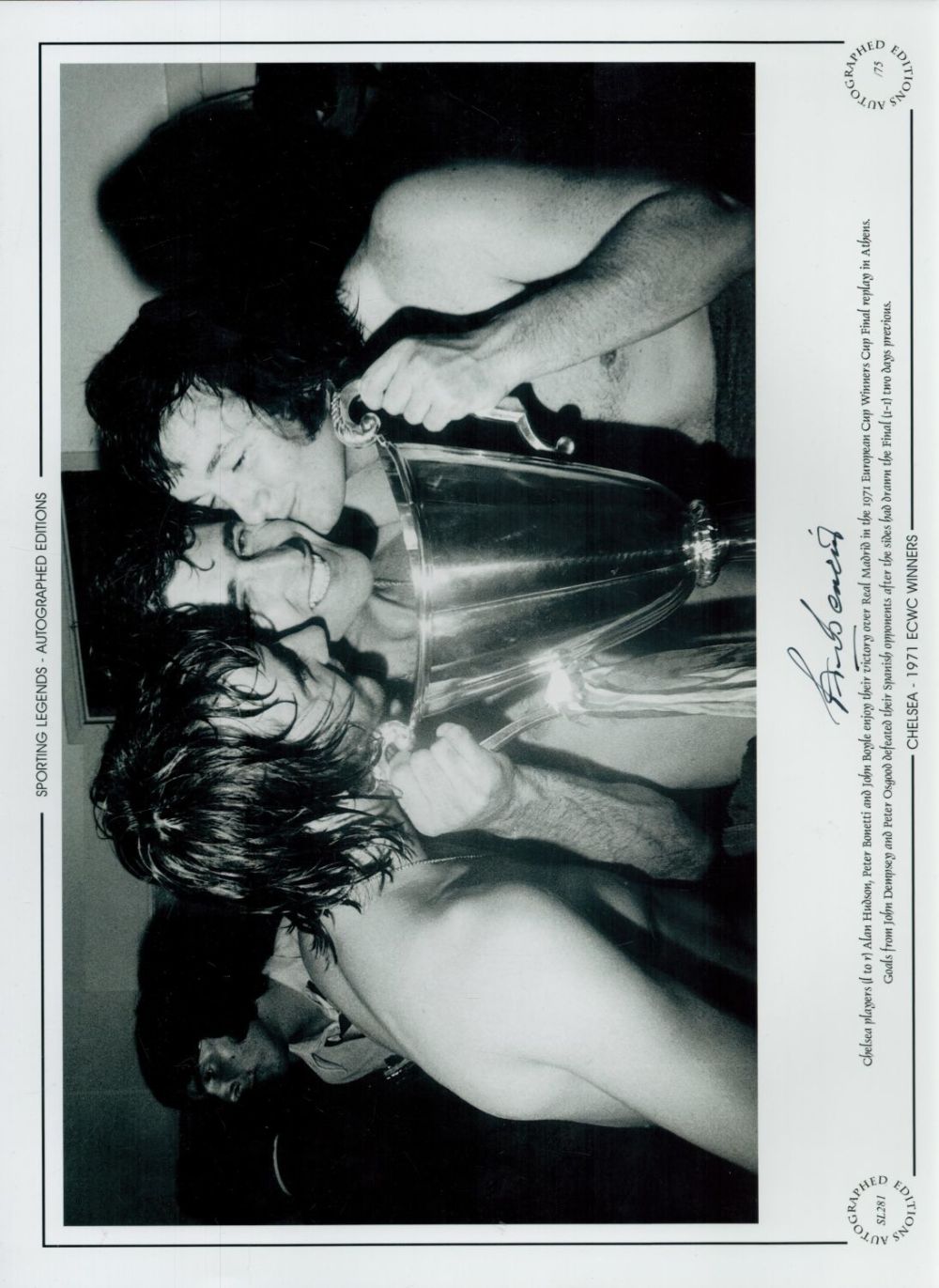 Lot 214: Autographed PETER BONETTI 16 x 12 Limited Edition...