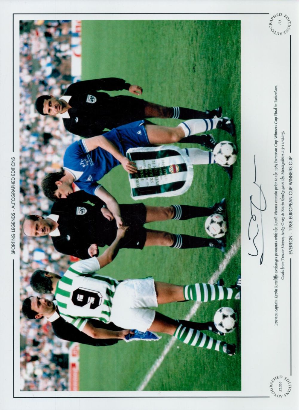 Lot 219: Autographed KEVIN RATCLIFFE 16 x 12 Limited Edition...