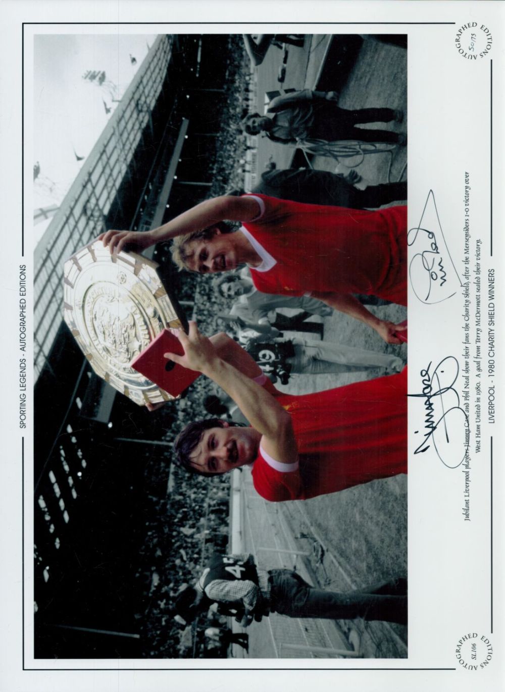 Lot 223: Autographed LIVERPOOL 16 x 12 Limited Edition :...