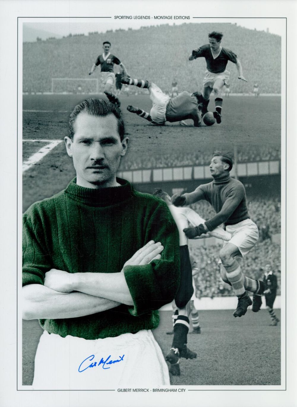 Lot 230: Autographed GILBERT MERRICK 16 x 12 Montage Edition...