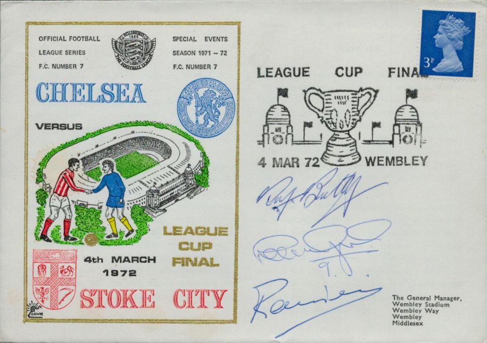 Lot 236: Roy Bentley, Peter Osgood and C Rainier signed...