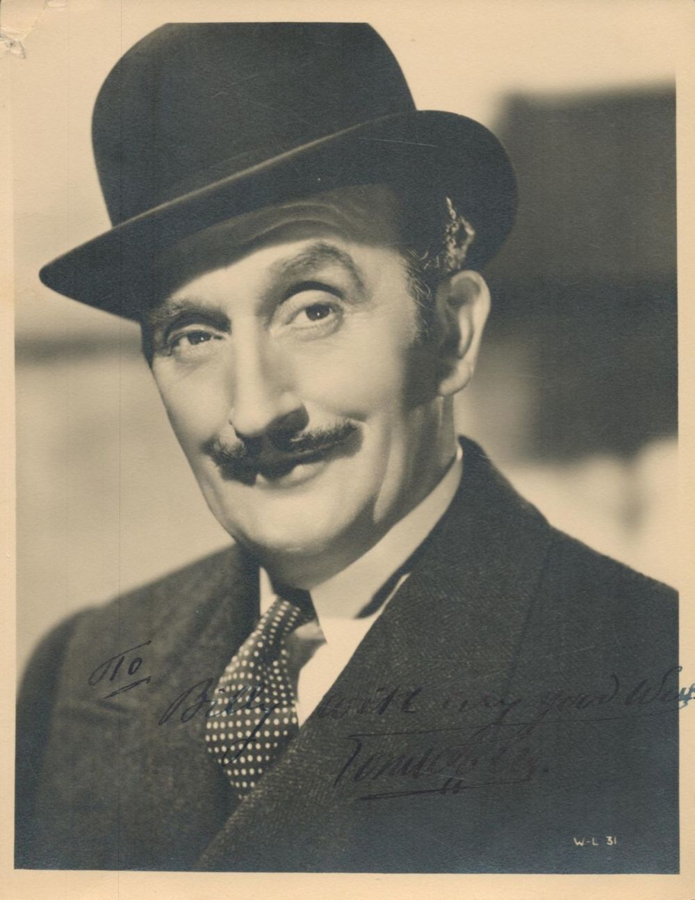 Lot 255: Tom Walls - vintage 10x8 black and white...