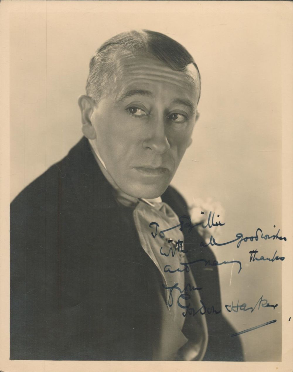 Lot 257: Gordon Harker - vintage 10x8 black and white...