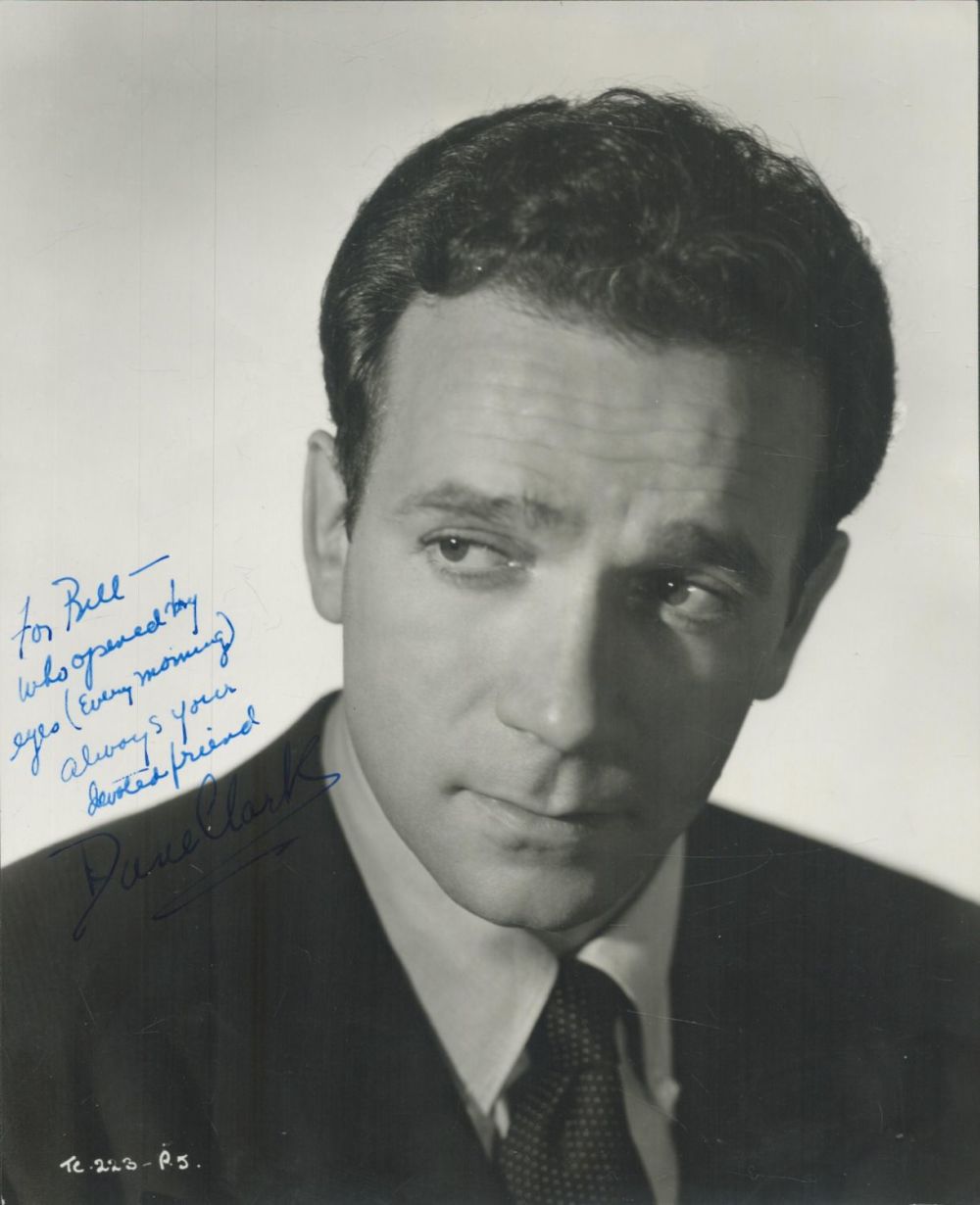 Lot 265: Dane Clark - vintage 10x8 black and white...