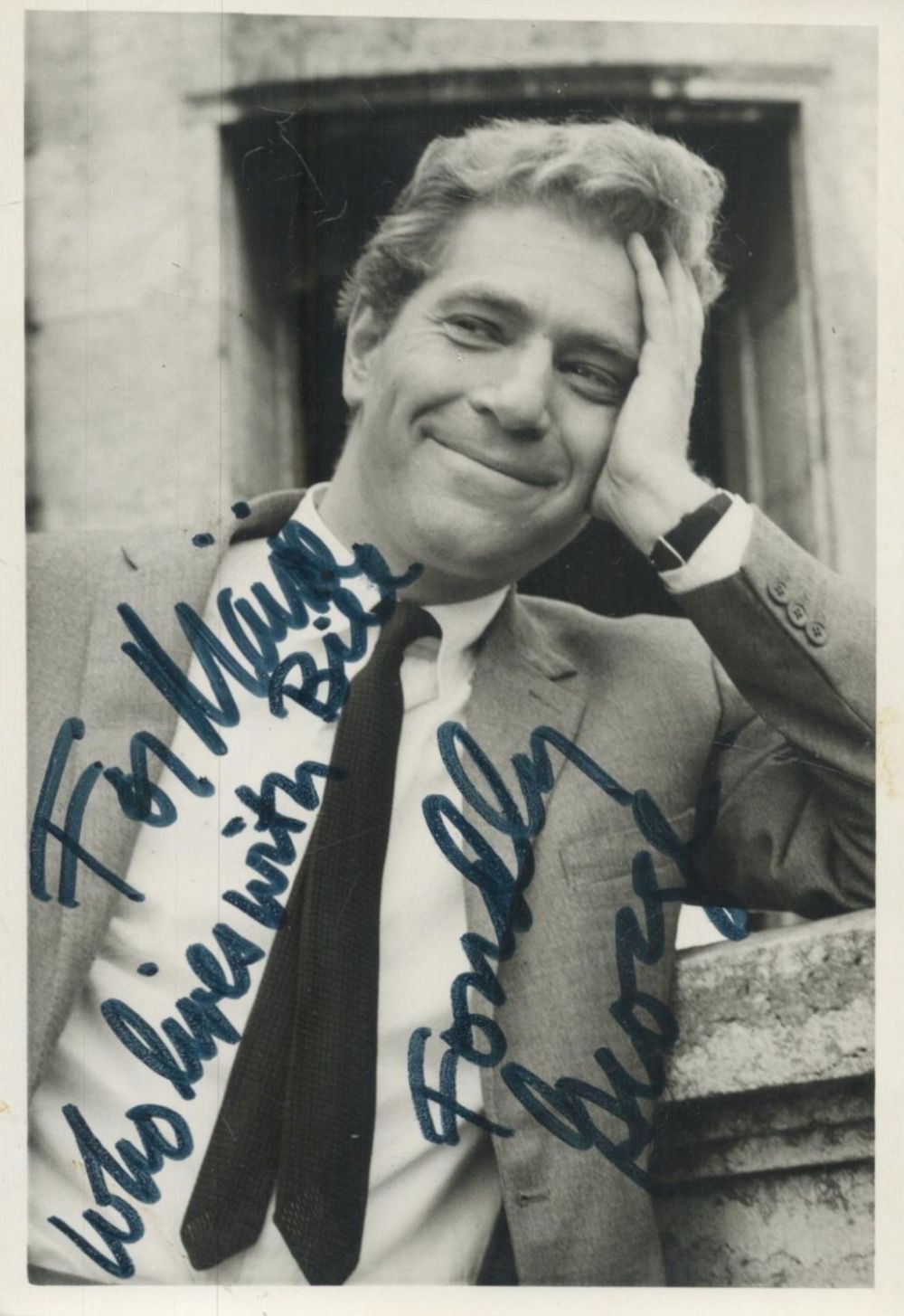 Lot 276: George Segal - vintage 6x4 photo inscribed 'for...