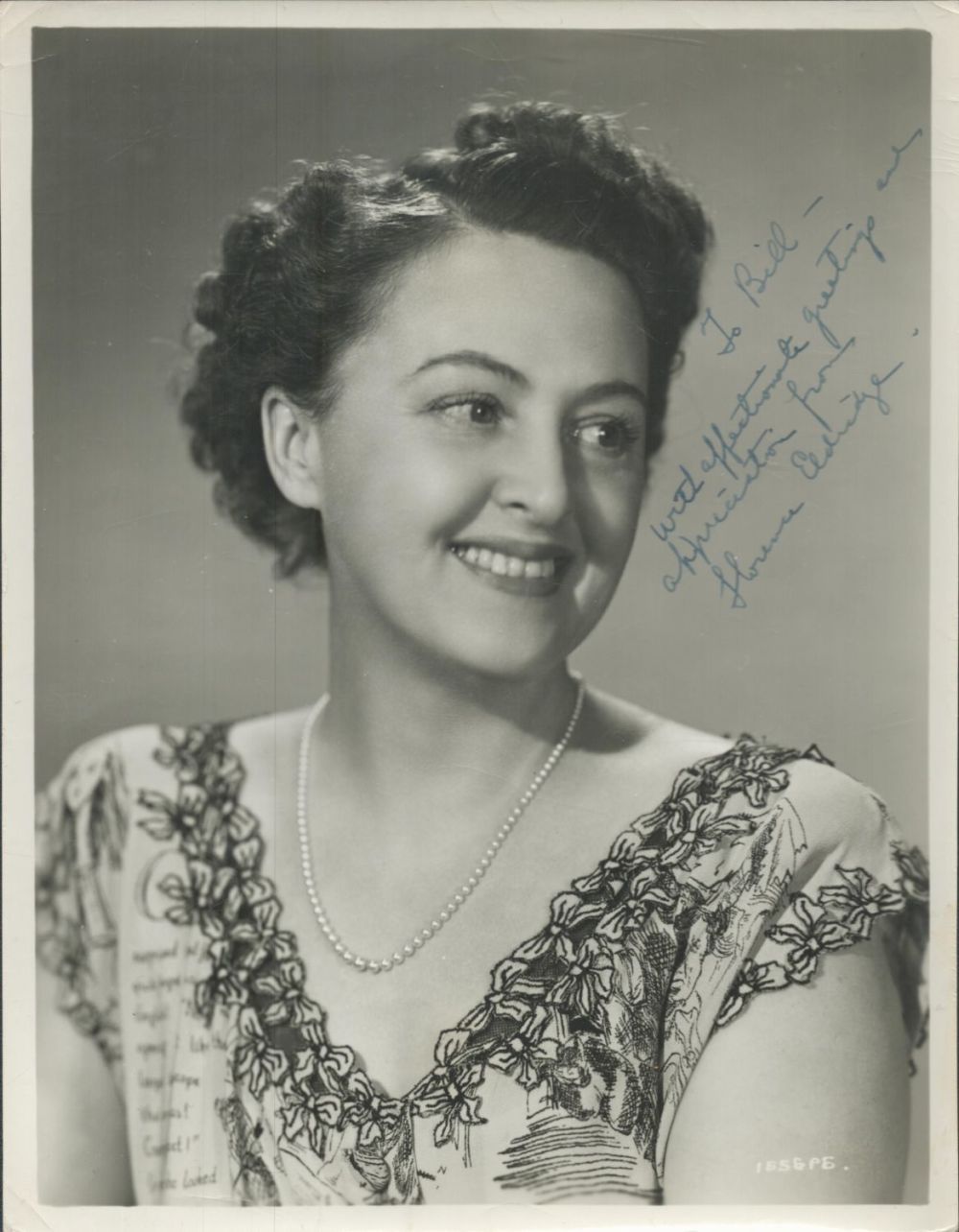 Lot 282: Florence Eldridge - vintage 10x8 black and white...