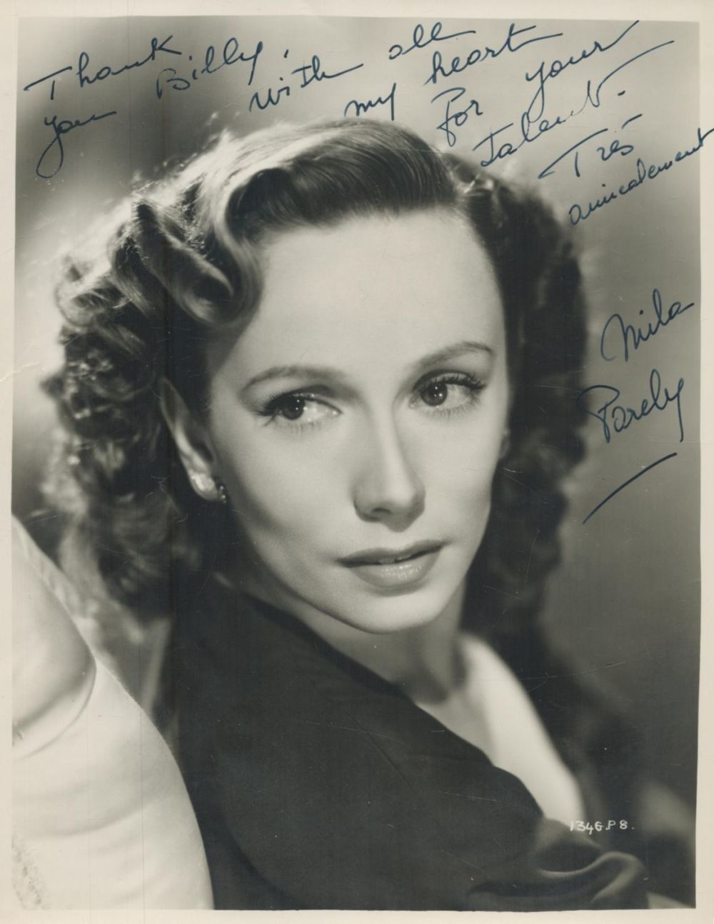 Lot 285: Mila Farely - vintage 10x8 black and white...