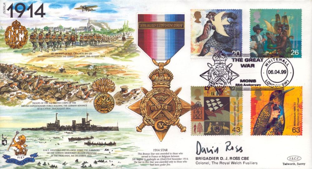 Lot 352: Brigadier D.J Ross CBE signed Great War 1914...