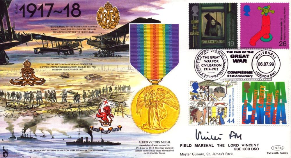 Lot 362: Field Marshal The Lord Vincent GBE KCB DSO...