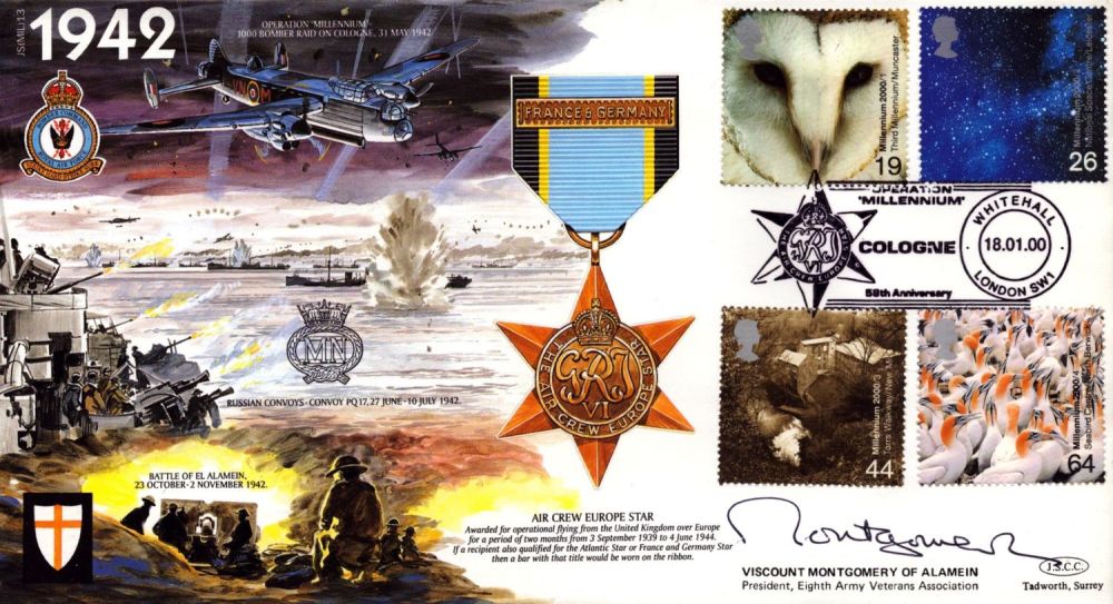 Lot 371: WWII Viscount Montgomery of Alamein signed Great War...