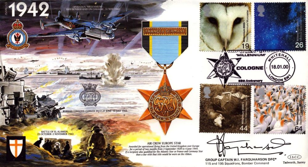 Lot 372: WWII Group Captain W.I Farquharson DFC signed Great...
