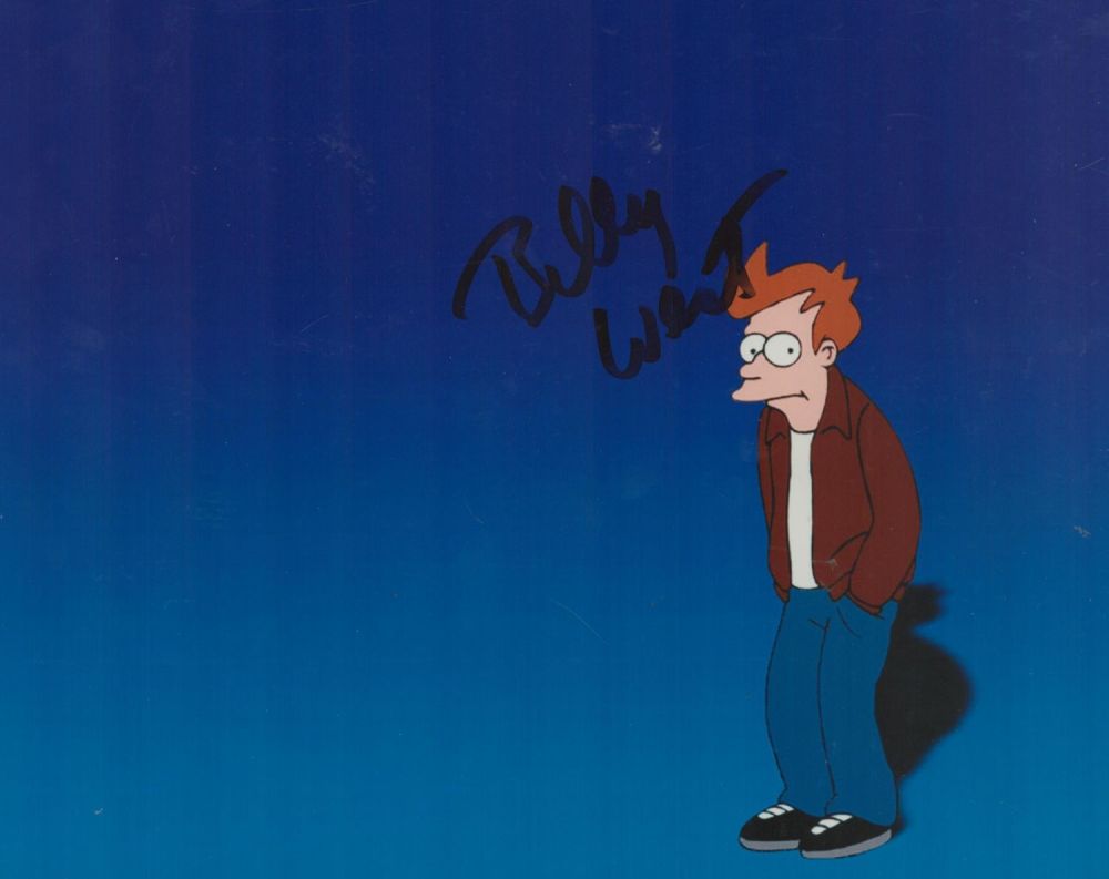 Lot 445: Billy West signed 10x8 inch animated colour photo....