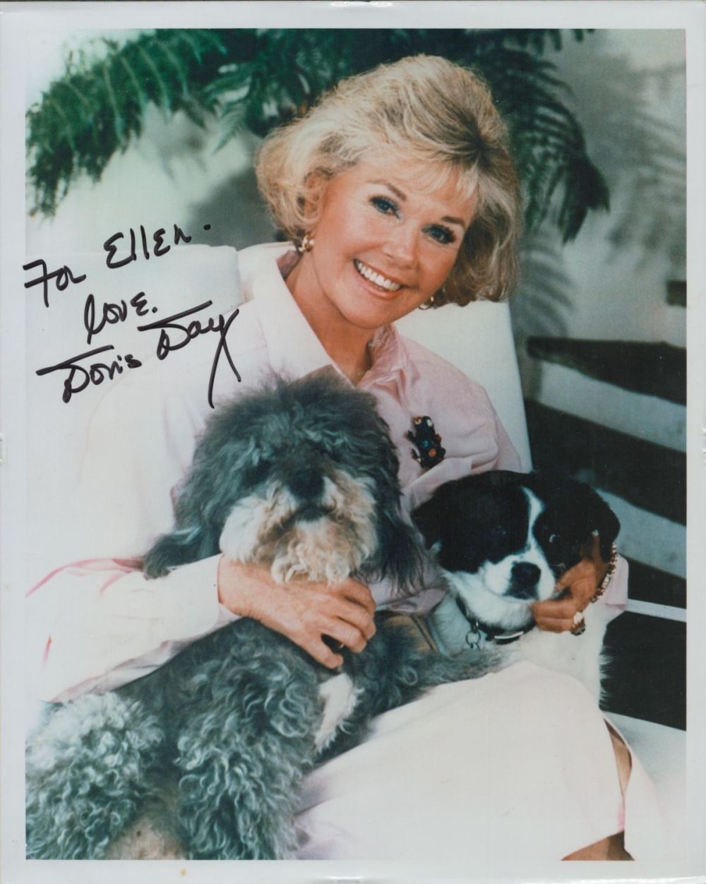 Lot 455: Doris Day signed 10x8 inch colour photo dedicated....