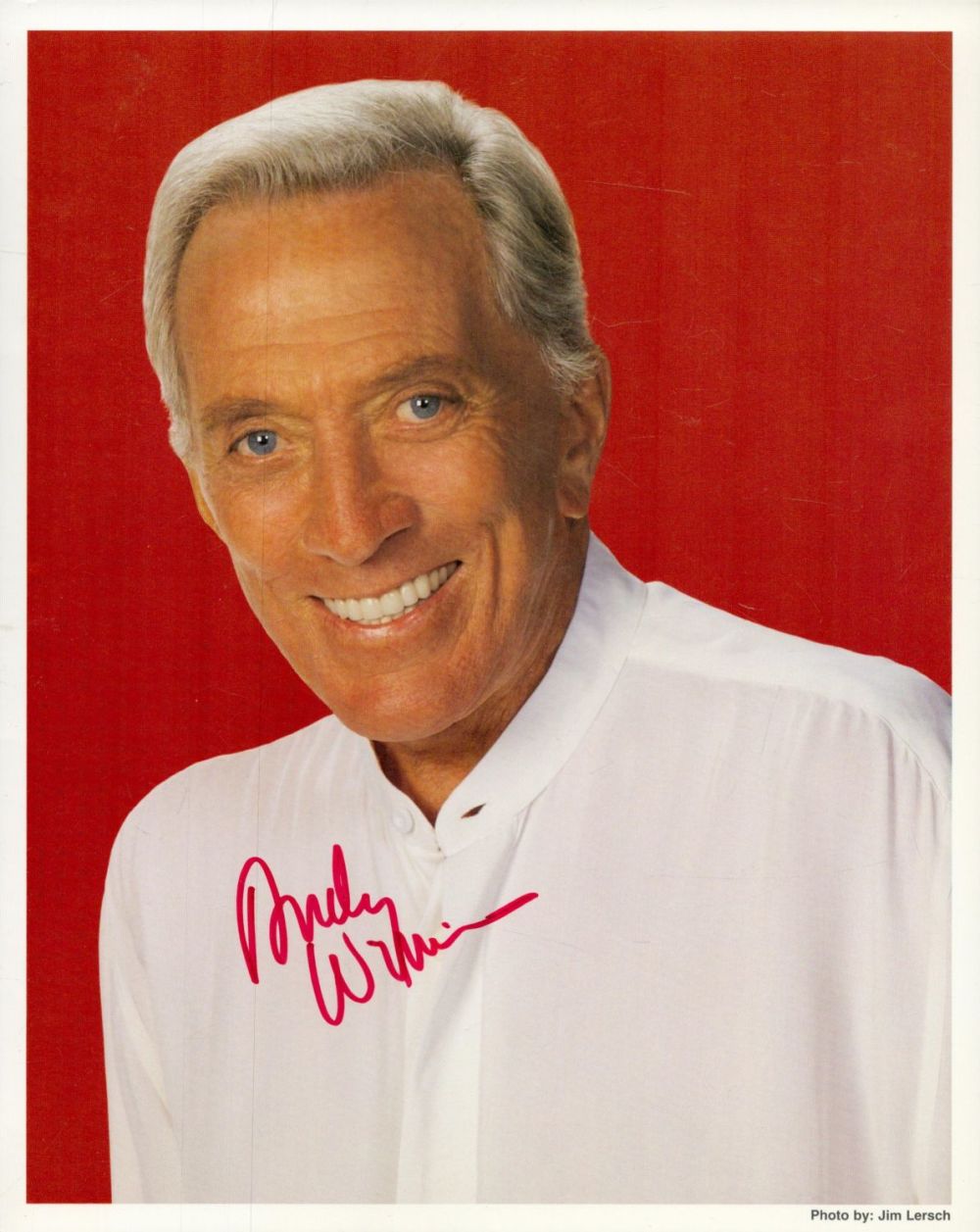 Lot 521: Andy Williams signed 10x8 inch colour photo. Good...
