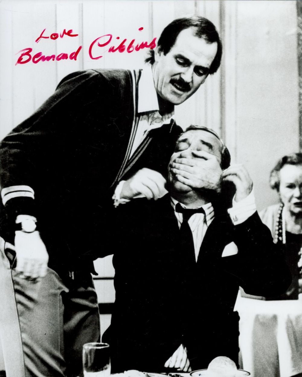 Lot 575: Bernard Cribbins signed 10x8 inch black and white...