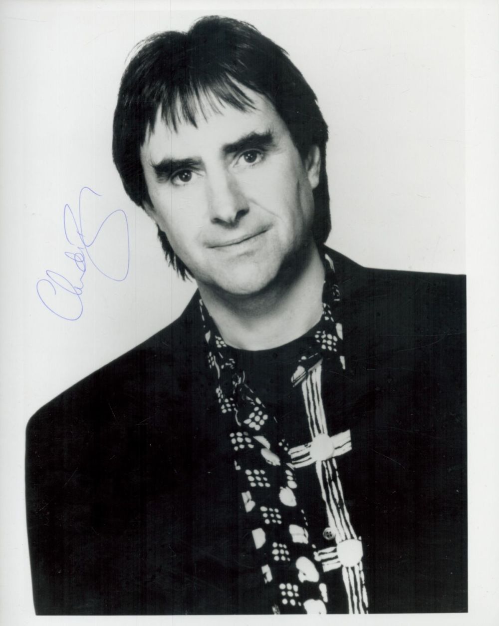 Lot 580: Chris de Burgh signed 10x8 inch black and...