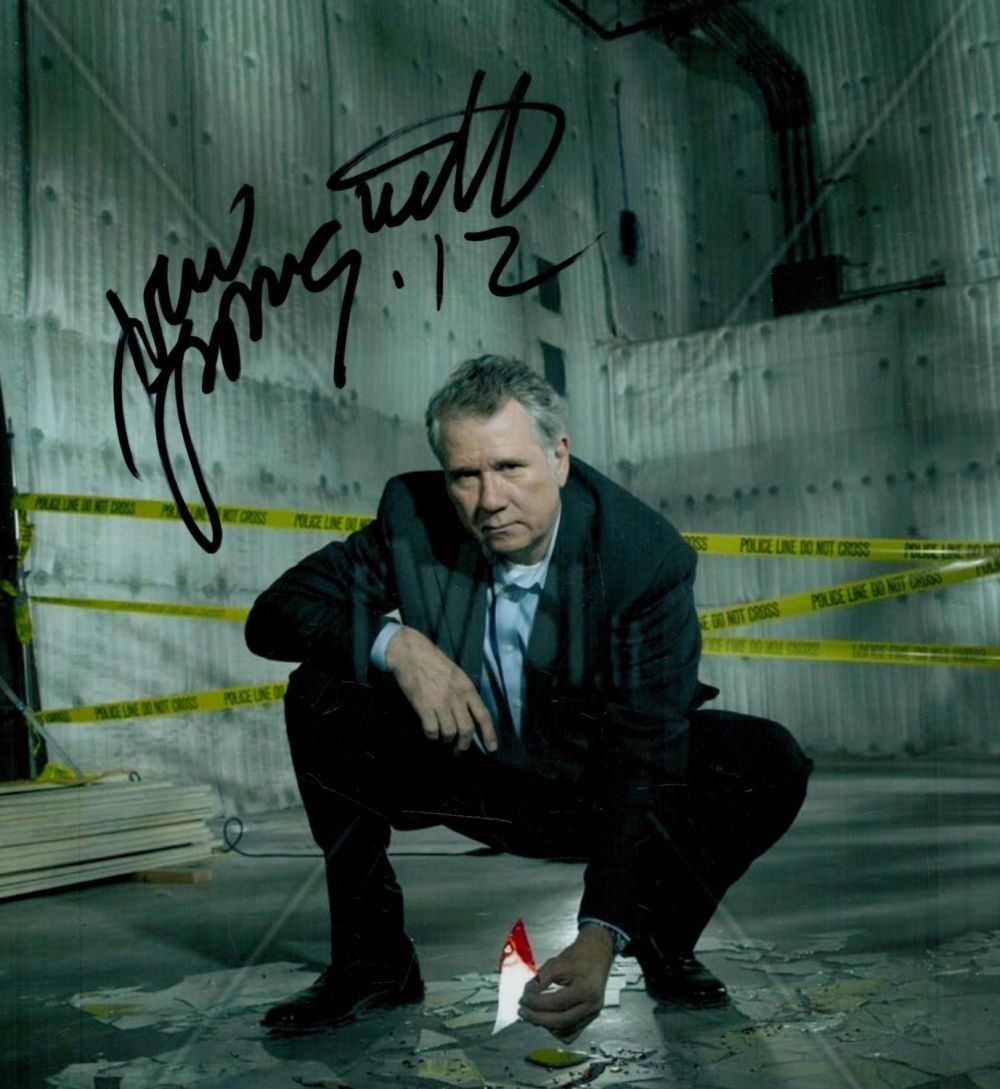 Lot 643: John Larroquette signed 10x8 inch black and white...