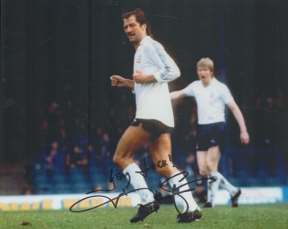 Lot 50: Frank Worthington signed 10x8 inch colour photo pictured...