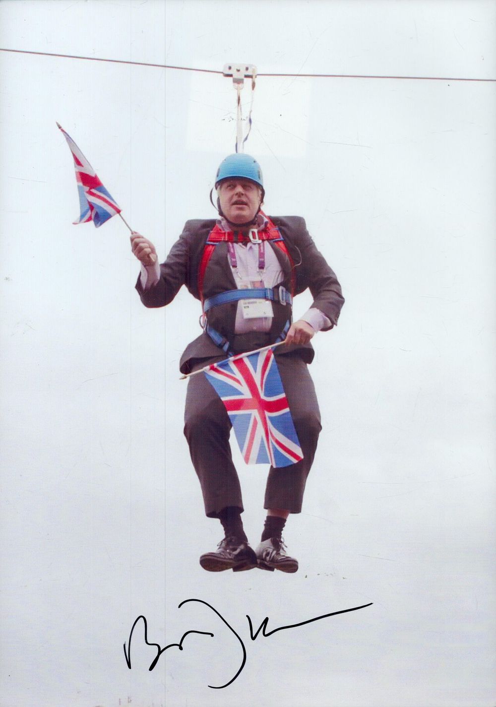Lot 210: Boris Johnson signed 12x8inch colour photo. Image on...