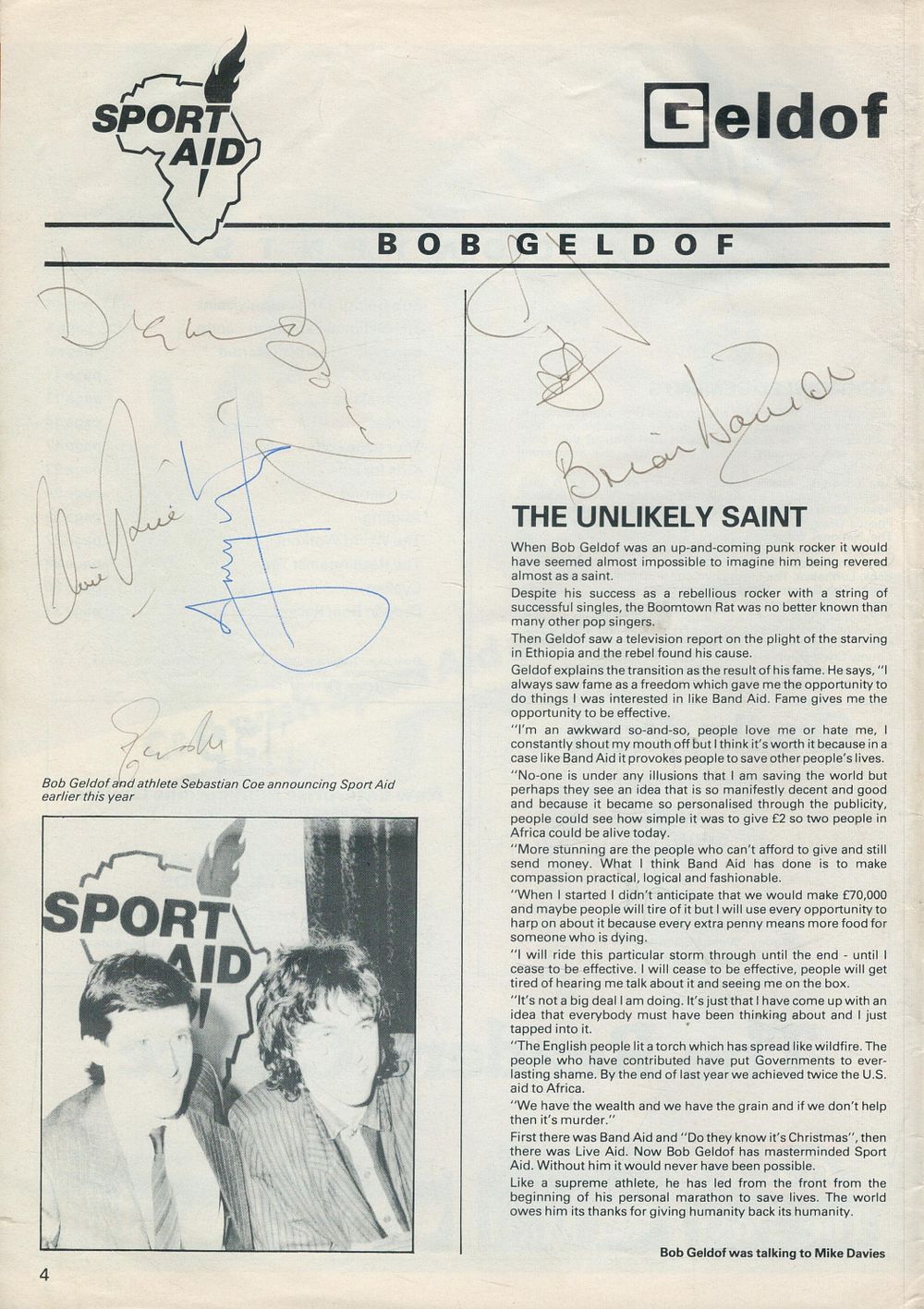 Lot 642: Sport Aid Week - Imran Khan Gower Botham...