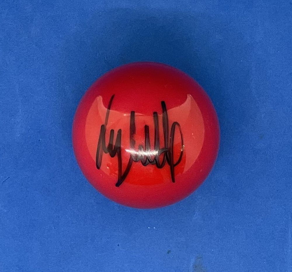 Lot 657: Jimmy White RED snooker ball. Good condition. All...