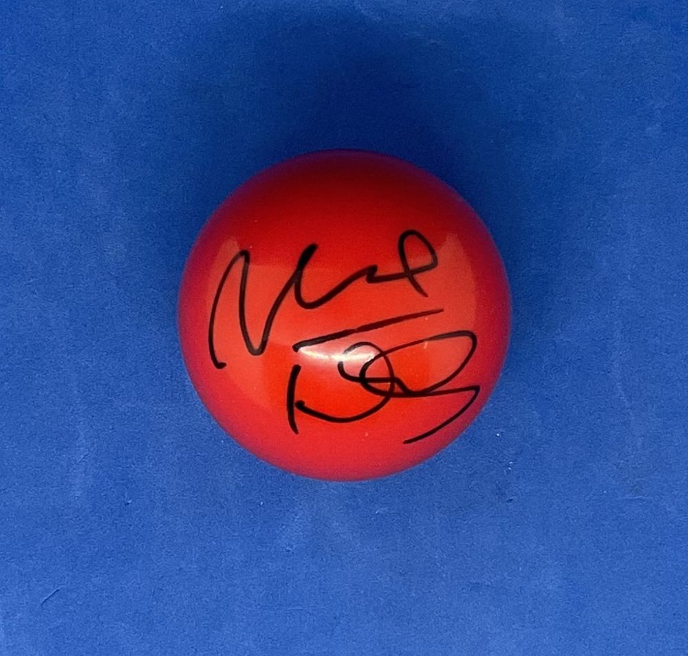Lot 664: Neal Foulds signed RED snooker ball. Good condition....