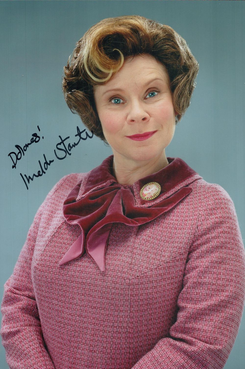 Lot 686: Imelda Staunton signed 12x8 inch colour photo pictured...
