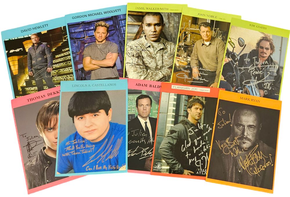 Lot 14: TV Film Actors 10 x Collection. Mark Ryan...