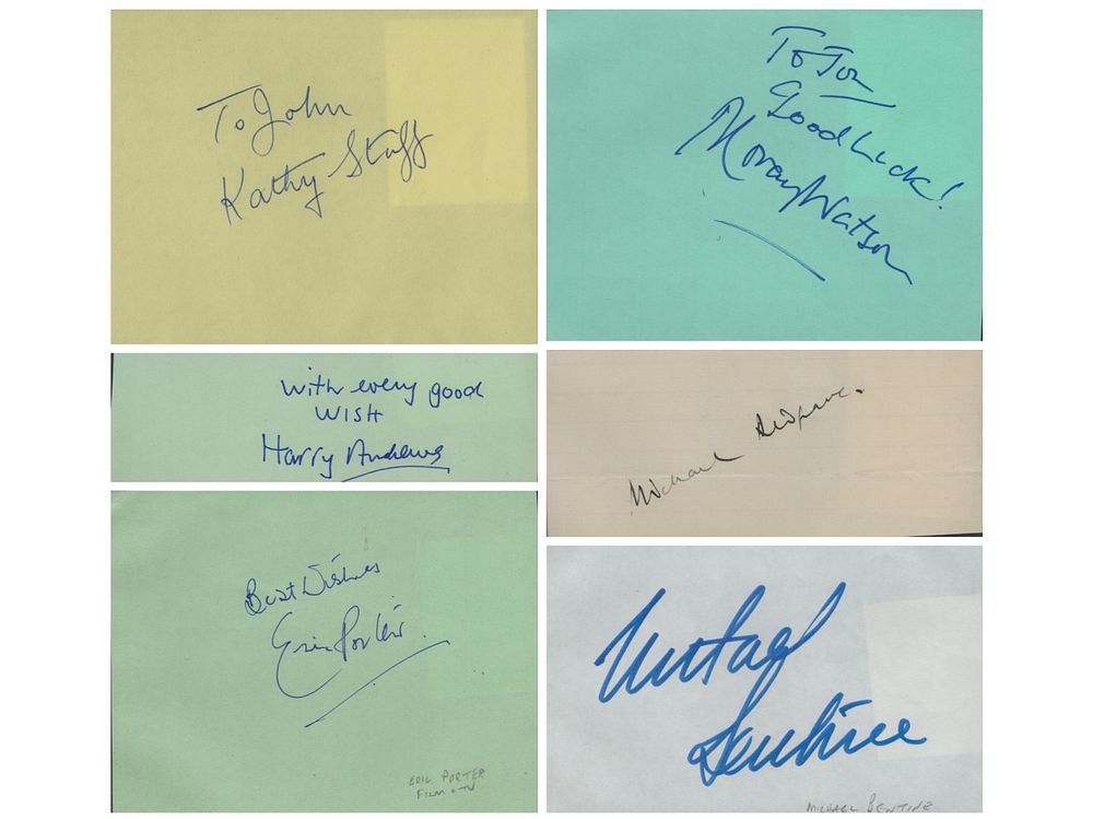 Lot 53: TV FILM Actress and Actors. Collection of 6...