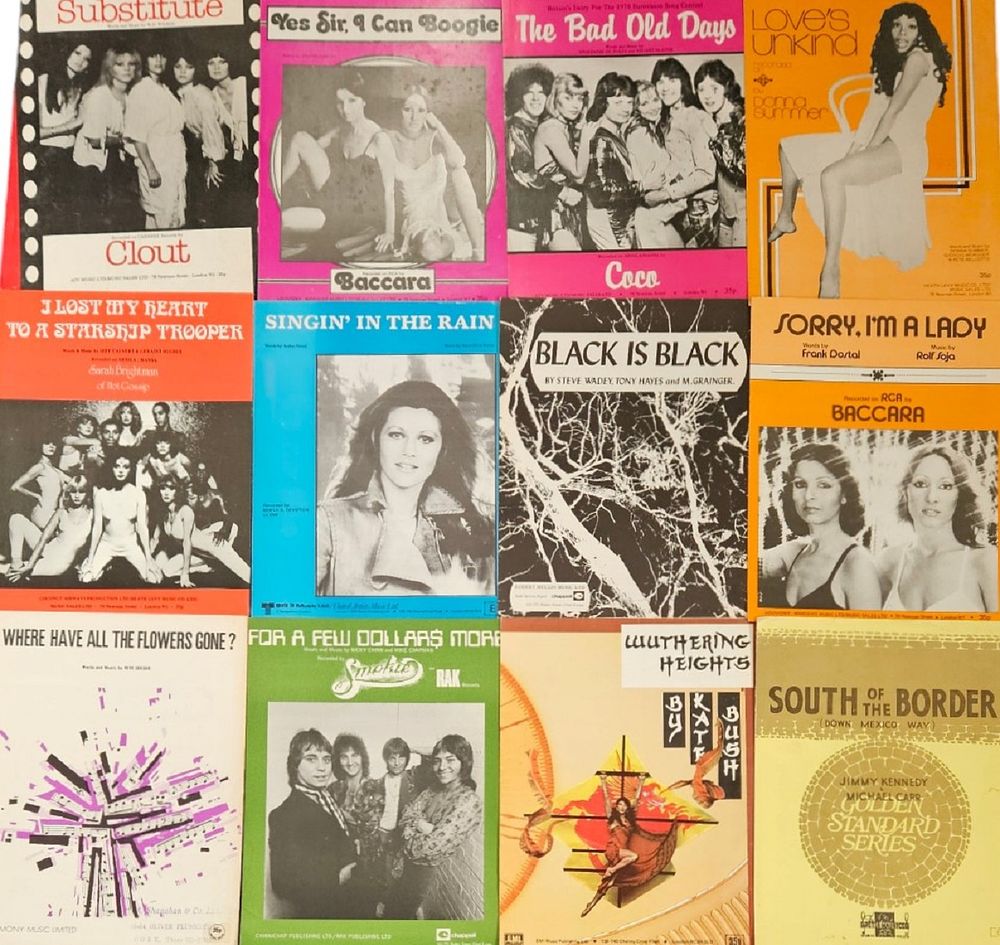 Lot 54: Sheet Music and Words Collection of 12 Items...