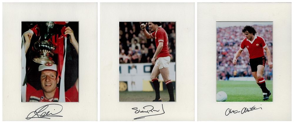 Lot 56: Footballers, 3 collection. Lee Martin signed photo pictured...