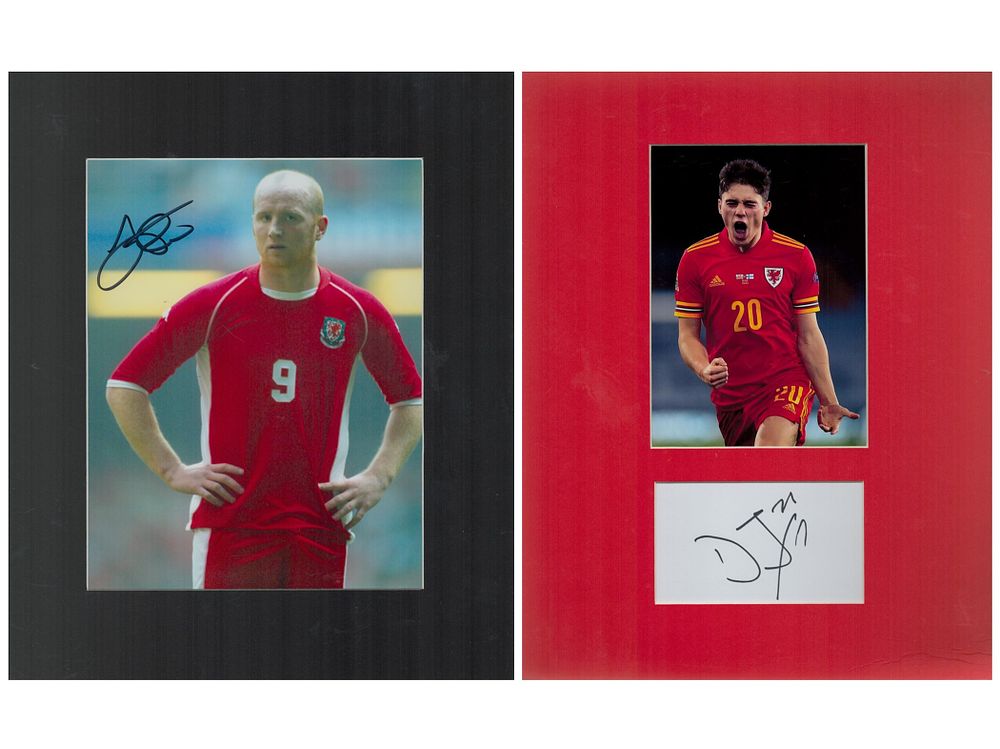 Lot 57: Footballers, 2 Collection. John Hartson signed 14x12 inch...