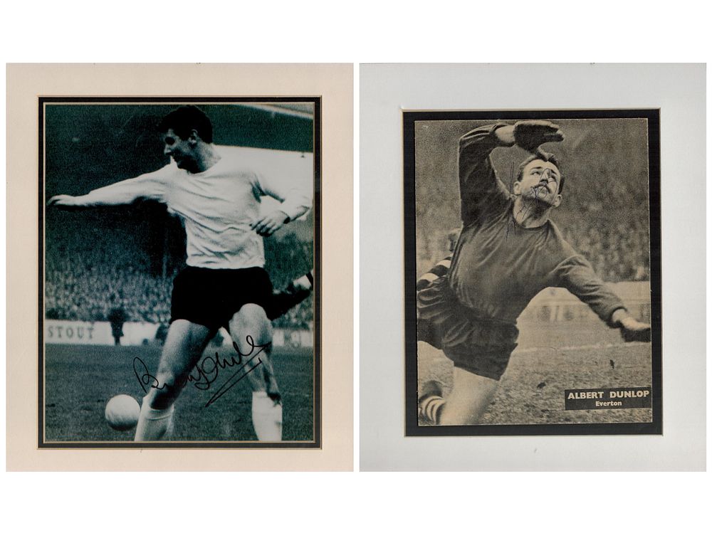 Lot 58: Footballers, 2 Collection. Brian Labone signed 12x10 inch...