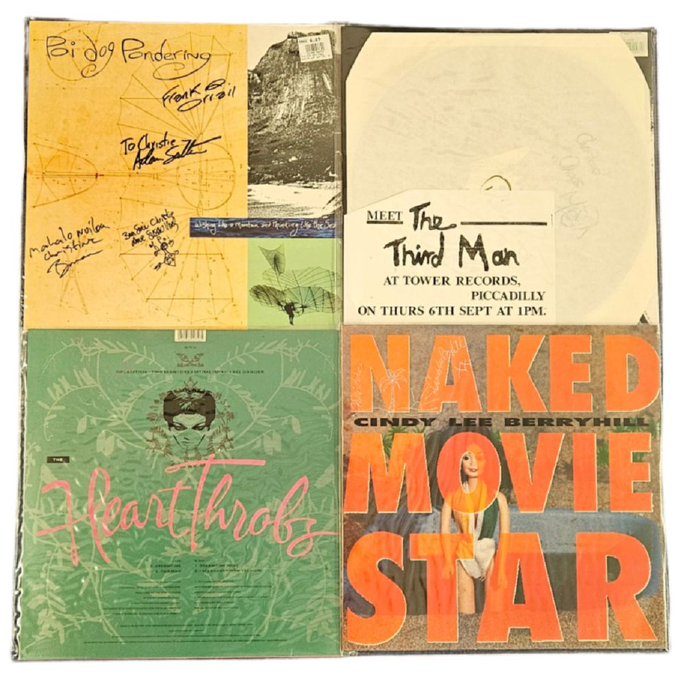 Lot 64: Lps Vinyl collection of 4 signed albums including...