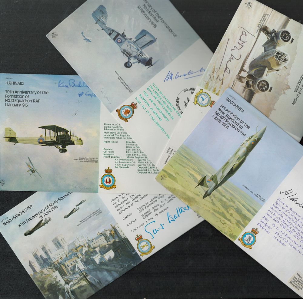 Lot 66: Military Collection of 5 WWII Flown FDC. Signed...